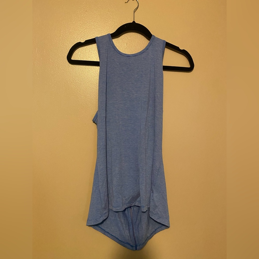 Blue gym tank top. Brand: Avia. Size: Small.
